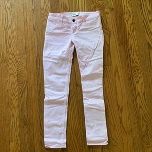 Abercrombie Low Rise Light Blush Pink Jeans
